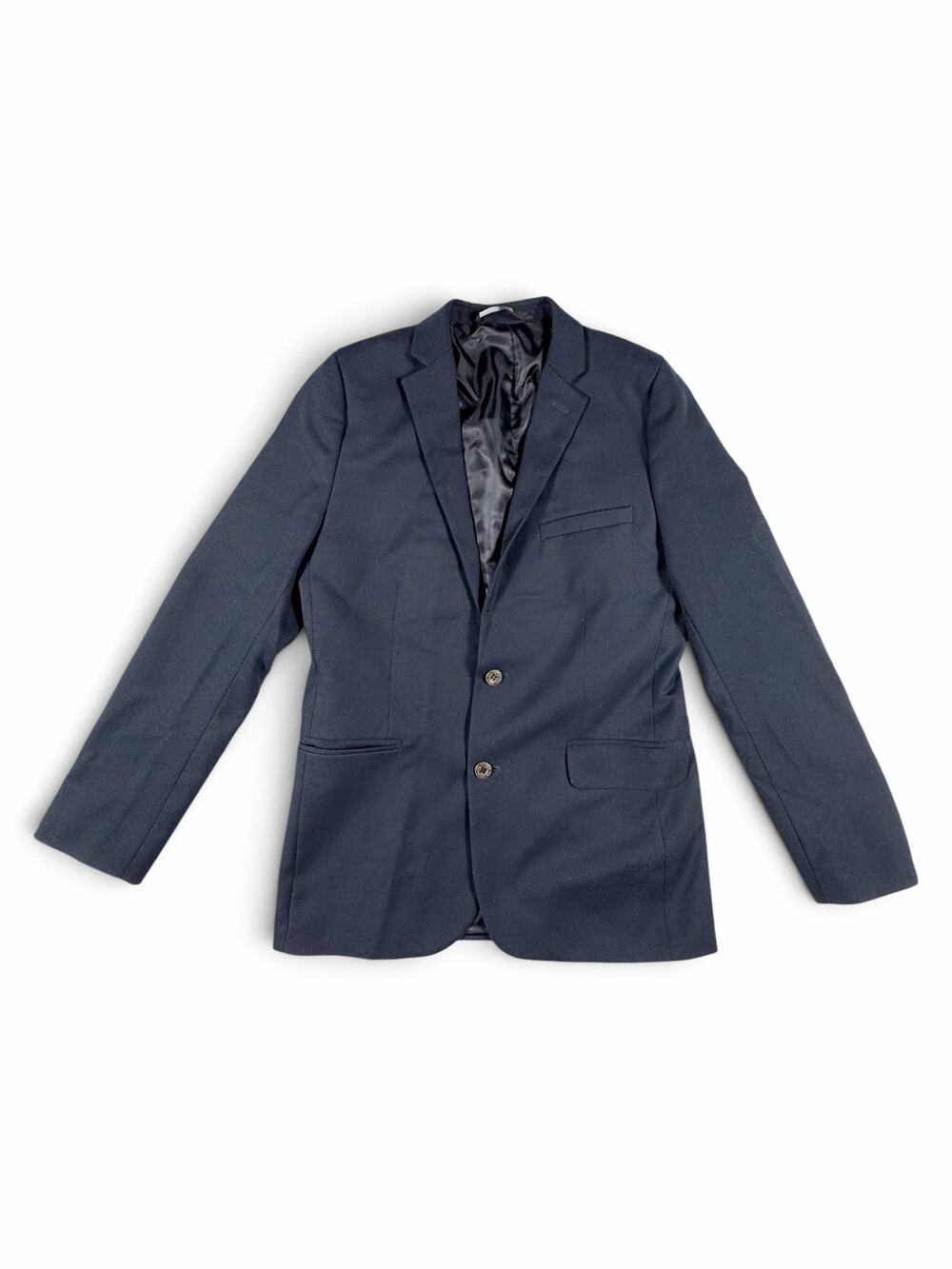 Nordstrom Kids Boys Wool Blend Navy Blue Blazer Sport Coat Size 18